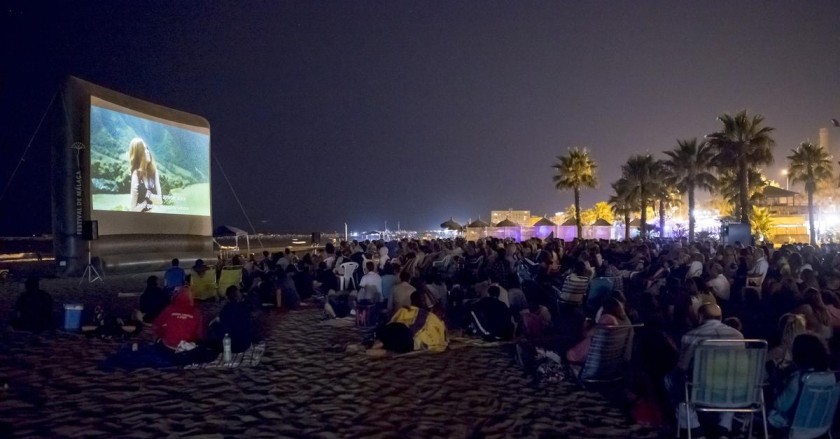 Bioscoop op strand Malaga